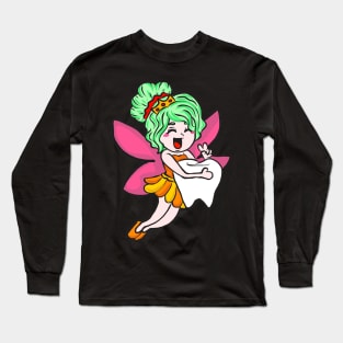 Mardi Gras Tooth Fairy Costume Original Gift Long Sleeve T-Shirt